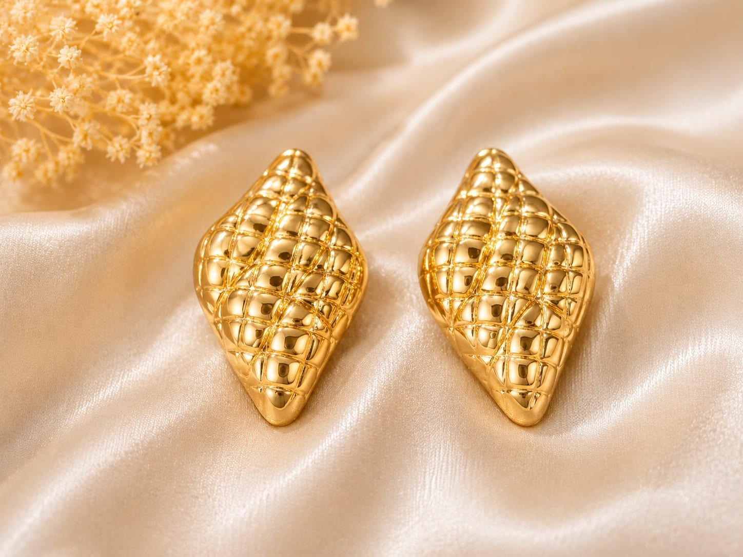 Luxe Lattice Teardrop Earrings